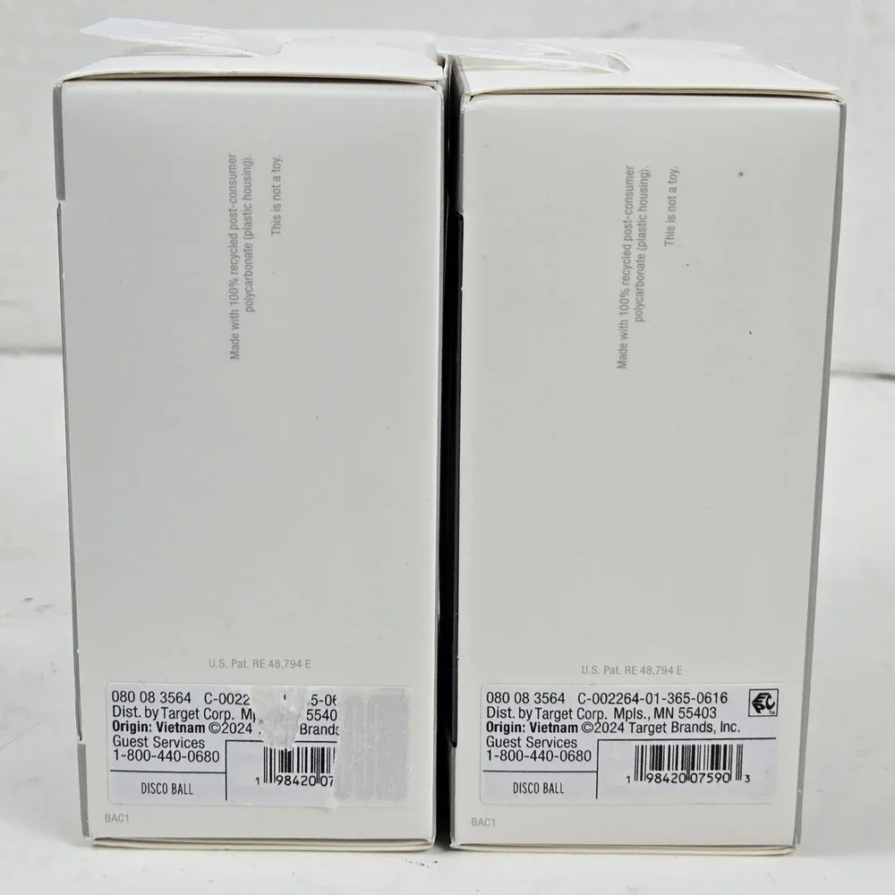 Lot of 2 Heyday Disco Ball USB-C Wall Charger 15W High Charging‎ Speed NIB